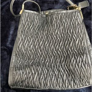 Coach Black leather purse